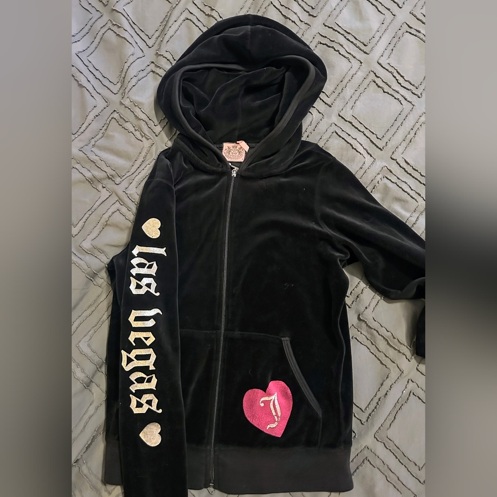 Limited edition Juicy Couture Black Tracksuit Medium